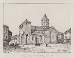 Notre-Dame Des Miracles, A Mauriac (kobberstik) af Hubert Clerget