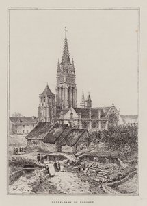 Notre-Dame Du Folgoet (kobberstik) af Hubert Clerget