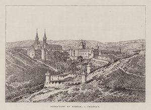 Notre-Dame Du Remede, A Frigolet (engraving) af Hubert Clerget
