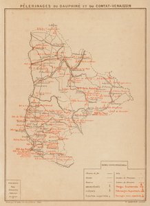 Pelerinages Du Dauphine Et Du Comtat-Venaissin (farvelitografi) af Hubert Clerget