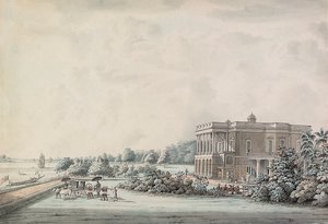 Lady Teignmouth "s garden house on the banks of the Hooghly, Calcutta, after 1797dani af Hubert Cornish