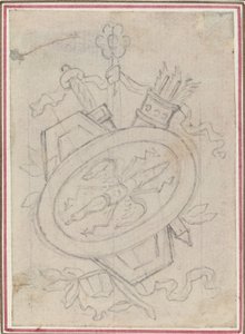 Et dekorativt trofæ af Hubert Francois Gravelot
