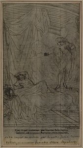 Studie til Lucains "La Pharsale", Canto III af Hubert Francois Gravelot