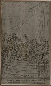 Studie til Lucains "La Pharsale", Canto IX af Hubert Francois Gravelot