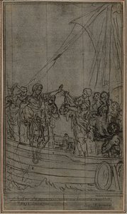 Studie til Lucains "La Pharsale", Canto IX af Hubert Francois Gravelot