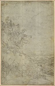 Studie til Lucains "La Pharsale", Canto VII af Hubert Francois Gravelot