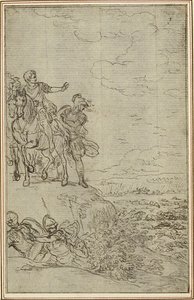 Studie til Lucains "La Pharsale", Canto VII af Hubert Francois Gravelot