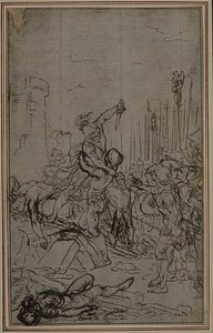 Studie til Lucains "La Pharsale", Canto VI af Hubert Francois Gravelot