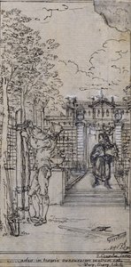 Studie til vignet-frontbillede i Poncelets "Principes Generaux pour Servir à l