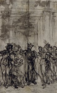 Studie til vignet i Jean François Marmontels "Contes Moraux"