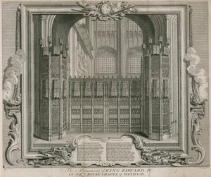 Monumentet af kong Edward IV af Hubert Francois Gravelot
