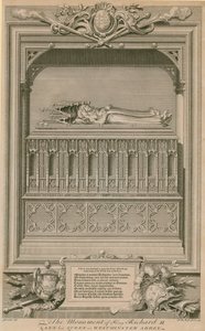 Monumentet af kong Richard II og Ann hans dronning af Hubert Francois Gravelot