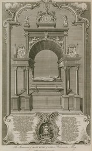 Monumentet af Mary Queen of Scots af Hubert Francois Gravelot