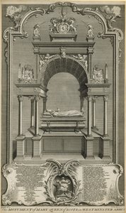 Monumentet for Mary Queen of Scots af Hubert Francois Gravelot