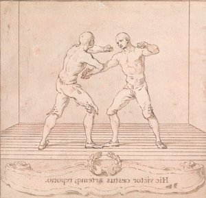 To priskæmpere af Hubert Francois Gravelot