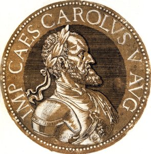 Charles V, hellig romersk kejser af Hubert Goltzius