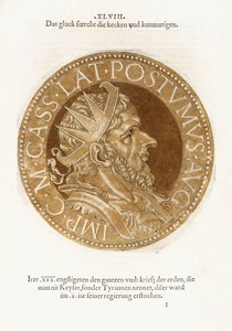 Marcus Cassianus Latinus Postumus af Hubert Goltzius