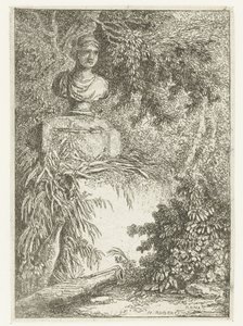 Buste Les Soirees de Rome (serietitel) Romerske ansigter (serietitel) af Hubert Robert