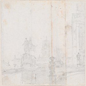 Capitoline Hill af Hubert Robert
