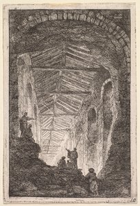 Aftener i Rom: Det Antikke Galleri af Hubert Robert