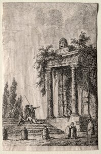 Roms aftener: Trappen af Hubert Robert