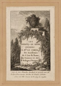Tallerken 1 fra Aftener i Rom af Hubert Robert