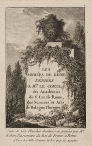 Plade 1 fra Evenings in Rome af Hubert Robert