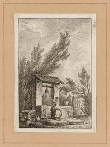 Tallerken syv fra Aftener i Rom af Hubert Robert