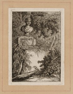 Tallerken to fra Aftener i Rom af Hubert Robert