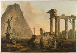 Romerske ruiner af Hubert Robert