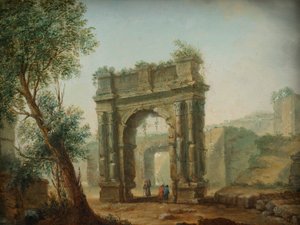 Ruin Landscape af Hubert Robert
