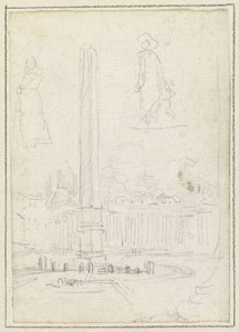 Obelisken på Peterspladsen af Hubert Robert