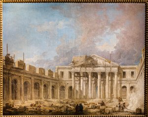 Kirurgisk Institut under opførelse af Hubert Robert