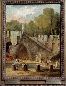 Vaskemaleriet af Hubert Robert (1733-1808) Orleans. af Hubert Robert