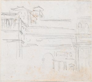 Villa Medici af Hubert Robert