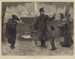 En romersk kardinal og hans fodmand af Hubert von Herkomer