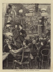 En rygende koncert af de vandrende minstre af Hubert von Herkomer