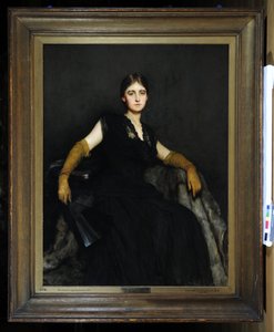 Entranced, eller Lady in Black af Hubert von Herkomer