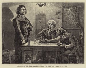 Treoghalvfems, Danton, Robespierre og Marat i vinbutikken