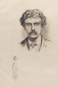 Portræt af Cecil Lawson, 1882. af Hubert von Herkomer