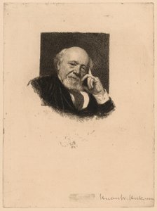 Portræt af en mand af Hubert von Herkomer