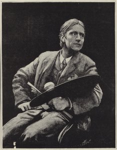 Selvportræt af den britiske kunstner Hubert Herkomer af Hubert von Herkomer