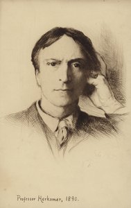 Selvportræt af den britiske kunstner Hubert Herkomer af Hubert von Herkomer