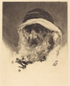 Studie af et arabisk hoved af Hubert von Herkomer