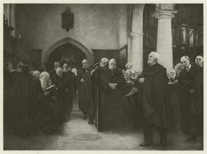 Charterhouse Chapel (gravure) af Hubert von Herkomer