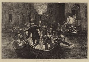 Oversvømmelsen ved Rom af Hubert von Herkomer