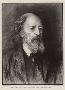 Den afdøde Alfred Lord Tennyson, DCL, digterpristager af Hubert von Herkomer
