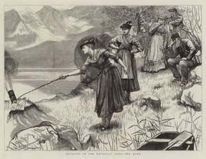 Turister i de bayerske alper, Echo af Hubert von Herkomer