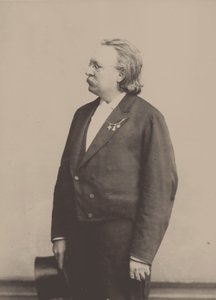Portræt af organisten og komponisten Edmund Kretschmer 1830-1908.