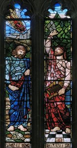 Langport, All Saints, Belham & Co, Hugh Arthur Kennedy, Job &David, 1879 af Hugh Arthur Kennedy